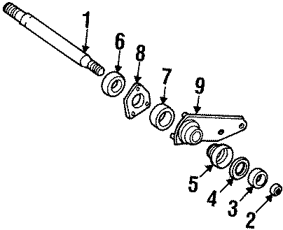 Diagram FRONT SUSPENSION. INTERMEDIATE SHAFT. for your 2012 GMC Sierra 2500 HD 6.6L Duramax V8 DIESEL A/T RWD WT Standard Cab Pickup Fleetside 