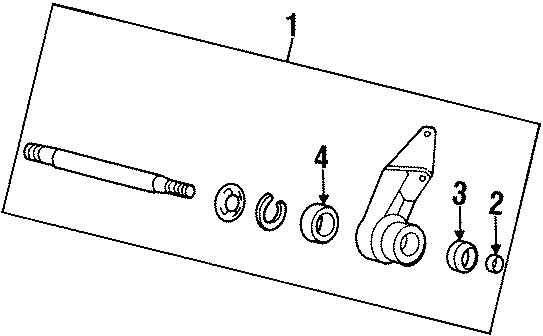 Diagram FRONT SUSPENSION. INTERMEDIATE SHAFT. for your 2004 GMC Sierra 2500 HD 6.6L Duramax V8 DIESEL M/T RWD SLE Crew Cab Pickup 