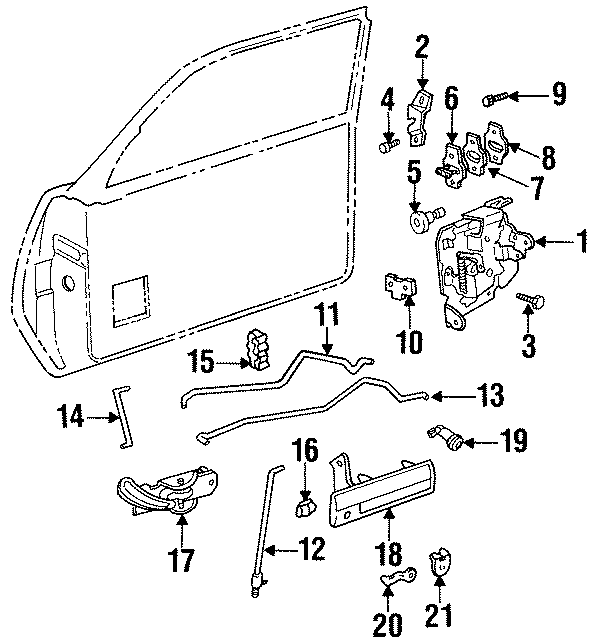 19FRONT DOOR. LOCK HARDWARE.https://images.simplepart.com/images/parts/motor/fullsize/FQ92330.png