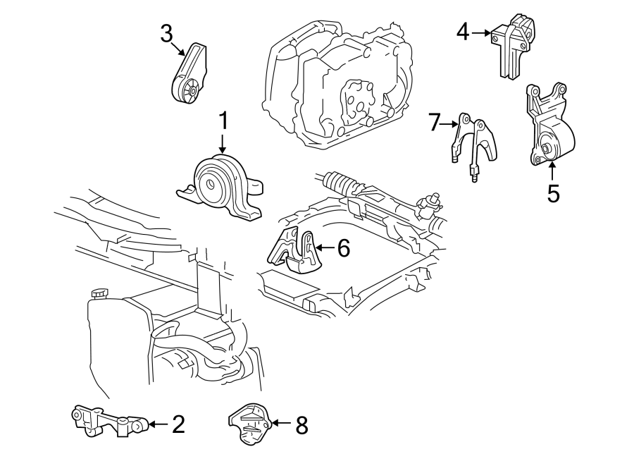 4ENGINE / TRANSAXLE. ENGINE MOUNTING.https://images.simplepart.com/images/parts/motor/fullsize/FQ99108.png