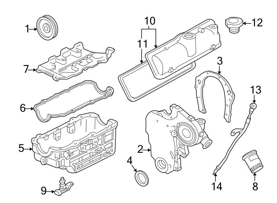 Diagram ENGINE / TRANSAXLE. ENGINE PARTS. for your 2005 Chevrolet Corvette   