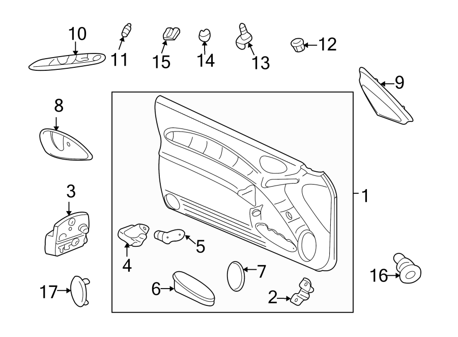 Diagram INTERIOR TRIM. for your 2021 GMC Sierra 2500 HD 6.6L Duramax V8 DIESEL A/T 4WD Base Standard Cab Pickup Fleetside 