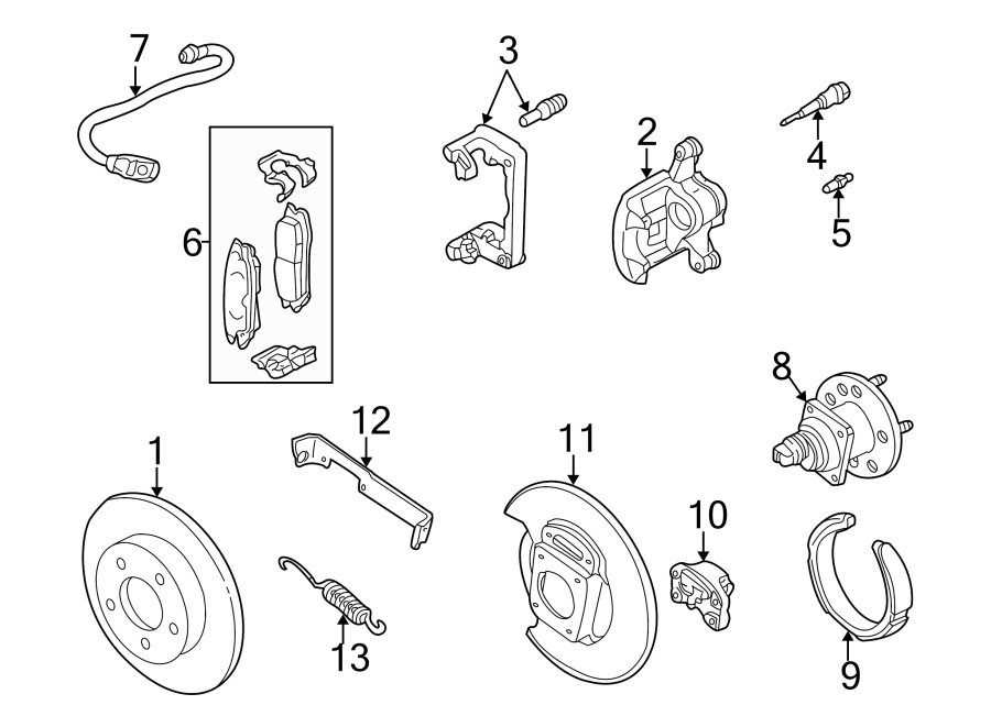 1REAR SUSPENSION. BRAKE COMPONENTS.https://images.simplepart.com/images/parts/motor/fullsize/FQ99367.png