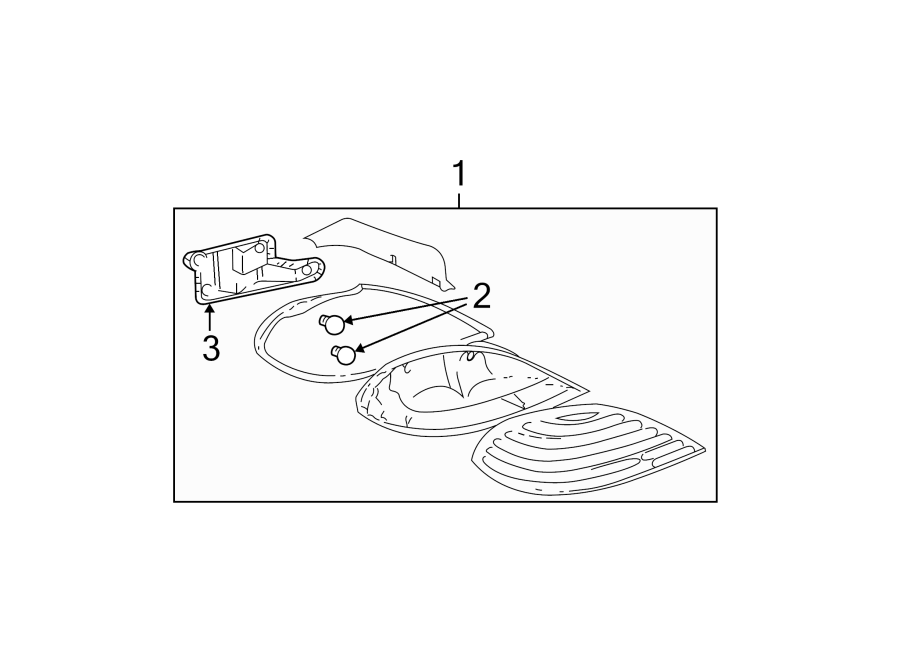 Diagram REAR LAMPS. TAIL LAMPS. for your 2008 Chevrolet Silverado   