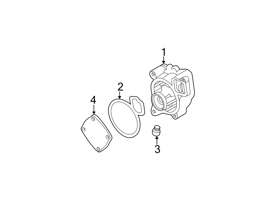 Diagram WATER PUMP. for your 1995 Chevrolet K2500  Base Standard Cab Pickup Fleetside 4.3L Chevrolet V6 A/T 