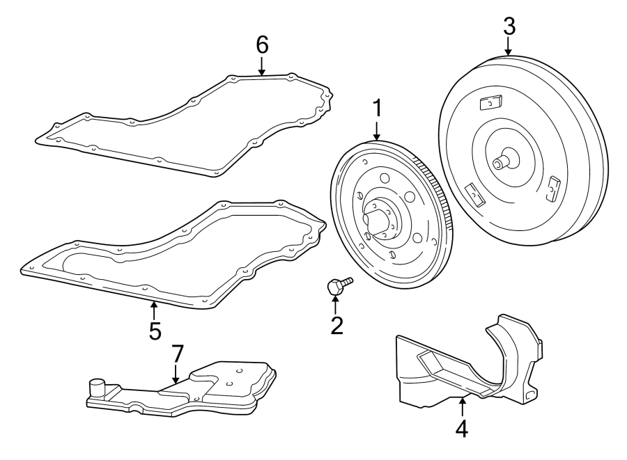 Diagram ENGINE / TRANSAXLE. TRANSAXLE PARTS. for your 2013 Chevrolet Tahoe  SSV Sport Utility  