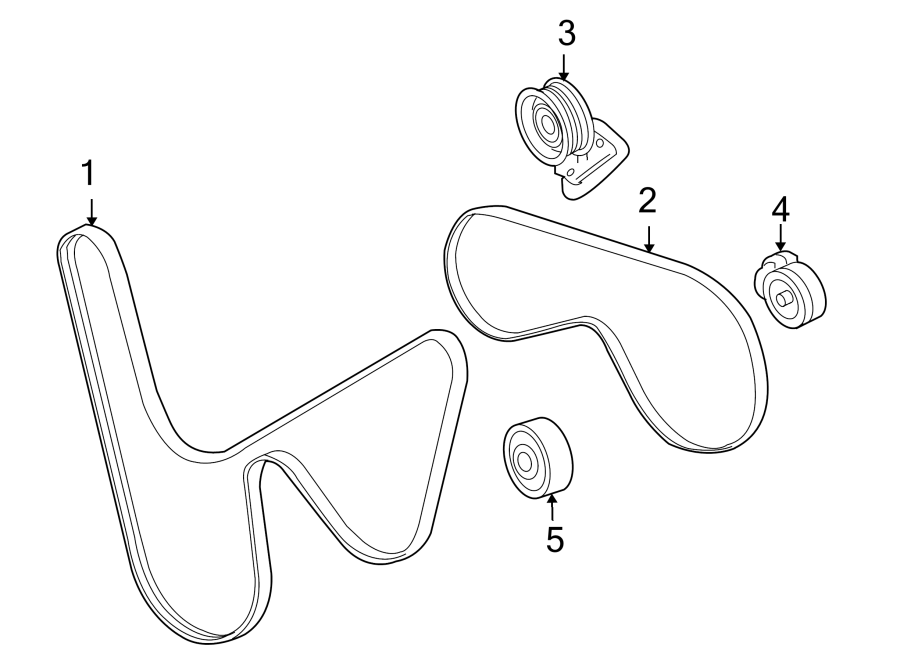 Diagram BELTS & PULLEYS. for your 2015 GMC Sierra 2500 HD 6.6L Duramax V8 DIESEL A/T 4WD SLE Extended Cab Pickup Fleetside 