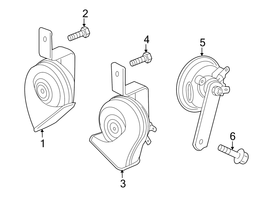 Diagram HORN. for your 2020 Chevrolet Camaro 6.2L V8 M/T SS Convertible 