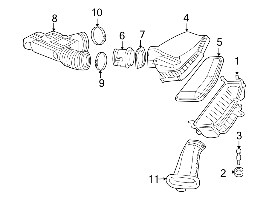 Diagram AIR INTAKE. for your 2017 Chevrolet Spark   