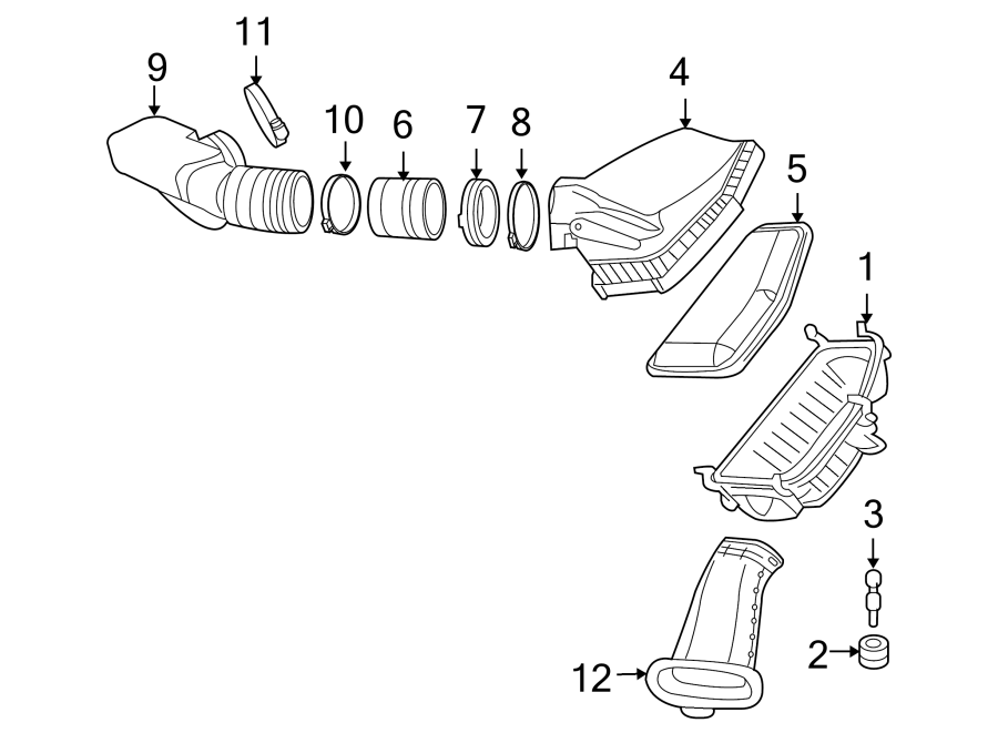 Diagram AIR INTAKE. for your 2018 Chevrolet Spark   