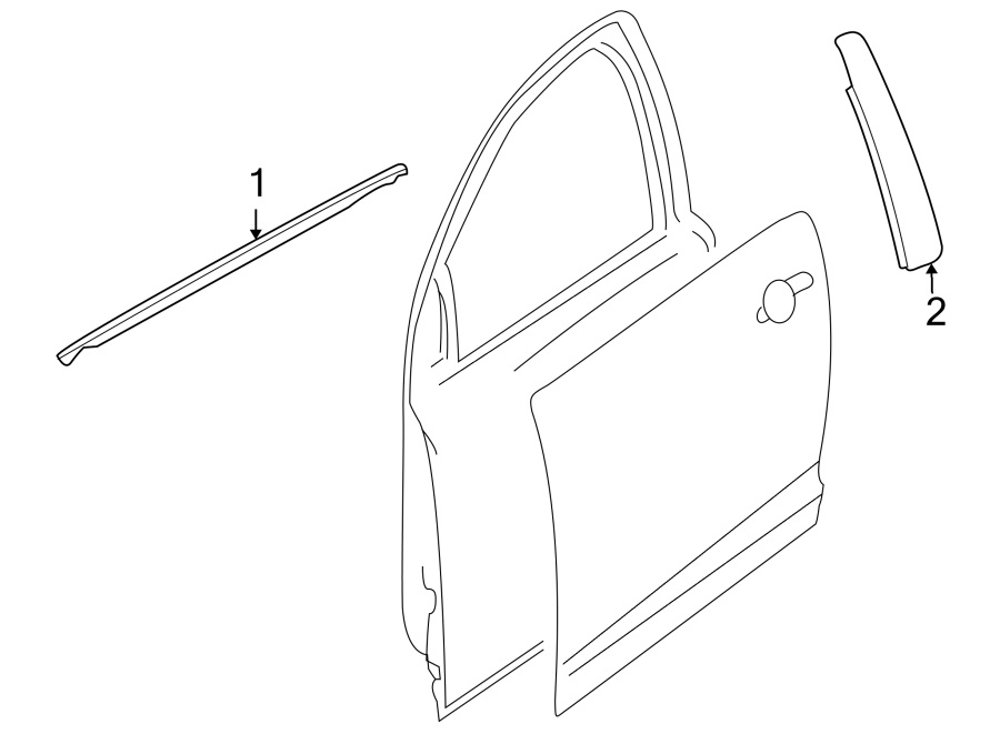 1FRONT DOOR. EXTERIOR TRIM.https://images.simplepart.com/images/parts/motor/fullsize/FR08490.png