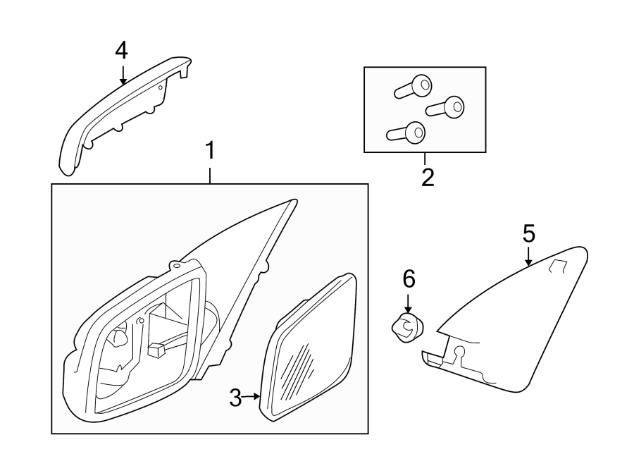 Diagram FRONT DOOR. OUTSIDE MIRRORS. for your 2008 Pontiac G8   