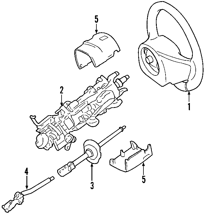 Diagram STEERING COLUMN. for your 1984 Mercury Grand Marquis   