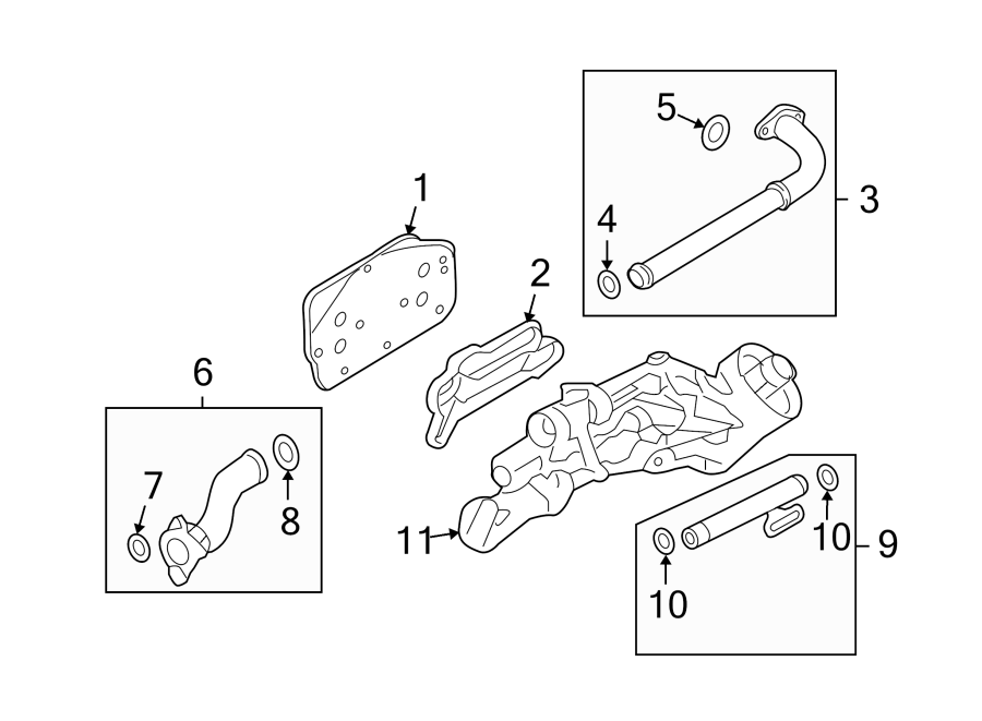 Diagram OIL COOLER. for your 2005 Chevrolet SSR    