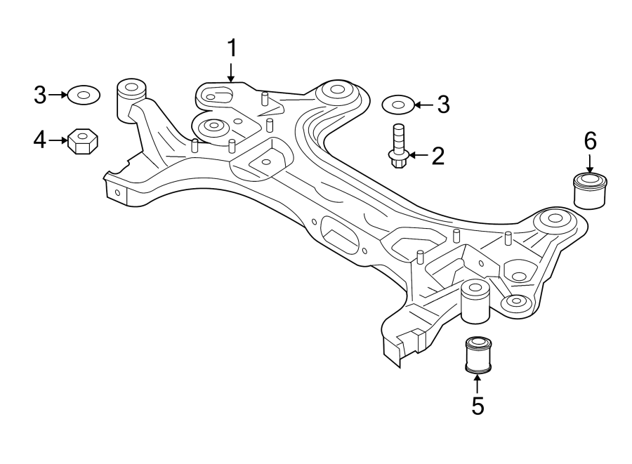 Diagram FRONT SUSPENSION. SUSPENSION MOUNTING. for your 2012 GMC Sierra 2500 HD 6.6L Duramax V8 DIESEL A/T RWD WT Extended Cab Pickup 