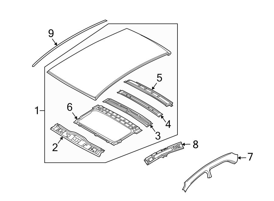 7EXTERIOR TRIM. ROOF & COMPONENTS.https://images.simplepart.com/images/parts/motor/fullsize/FS09335.png