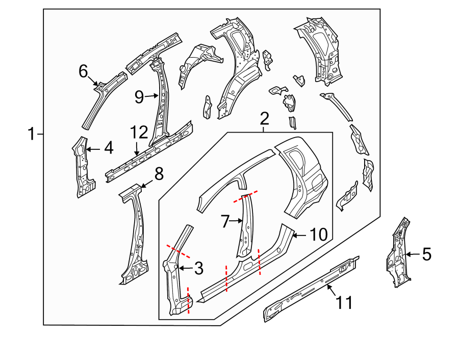 8PILLARS. ROCKER & FLOOR. CENTER PILLAR. HINGE PILLAR. UNISIDE.https://images.simplepart.com/images/parts/motor/fullsize/FS09350.png