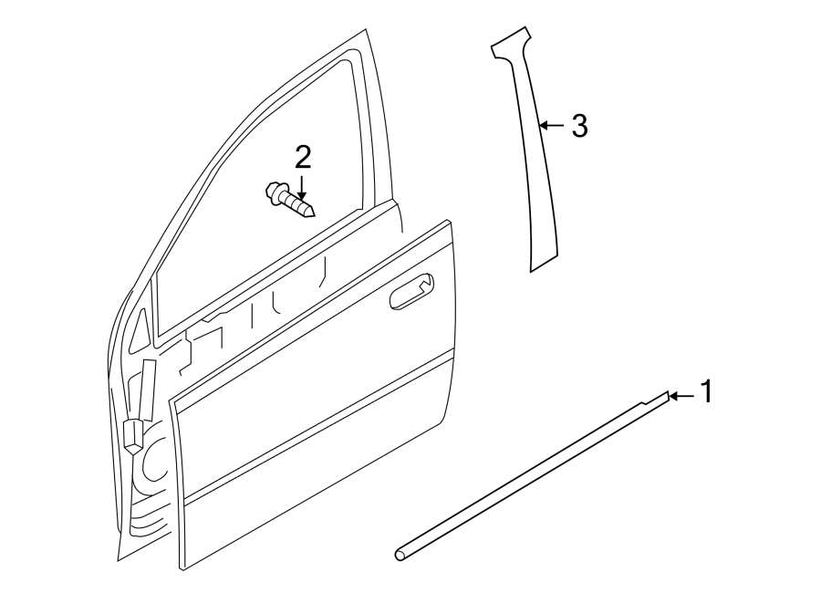 2FRONT DOOR. EXTERIOR TRIM.https://images.simplepart.com/images/parts/motor/fullsize/FS09375.png