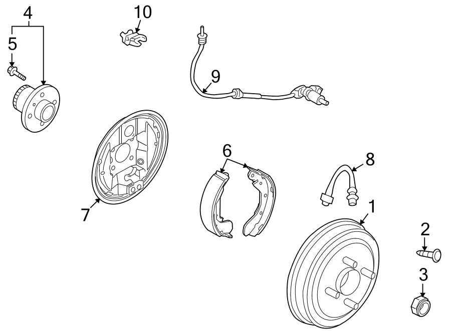 Diagram REAR SUSPENSION. BRAKE COMPONENTS. for your 2023 Chevrolet Camaro 6.2L V8 M/T SS Convertible 