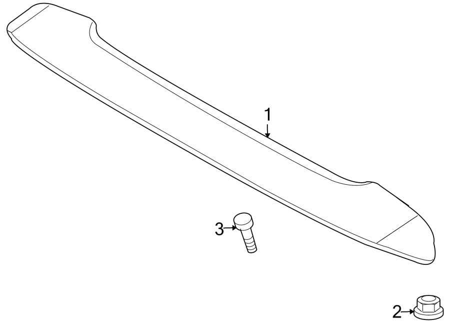 Diagram LIFT GATE. SPOILER. for your 2019 Chevrolet Camaro   