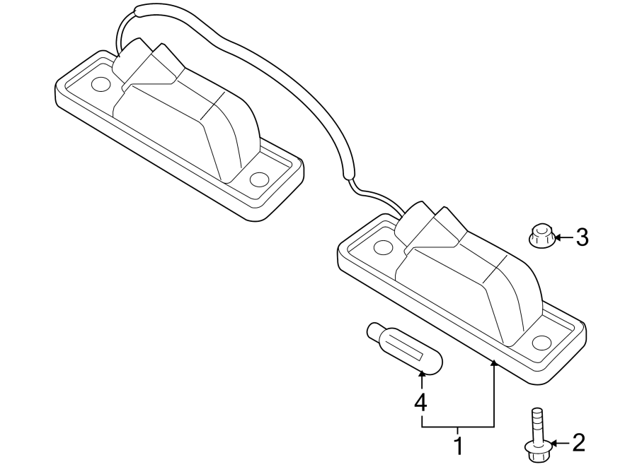 Diagram REAR LAMPS. LICENSE LAMPS. for your 2020 Chevrolet Spark  ACTIV Hatchback 