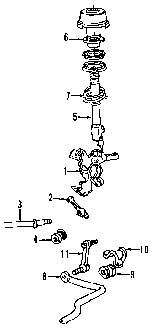 Diagram FRONT SUSPENSION. LOWER CONTROL ARM. STABILIZER BAR. SUSPENSION COMPONENTS. for your 2004 Ford F-550 Super Duty   