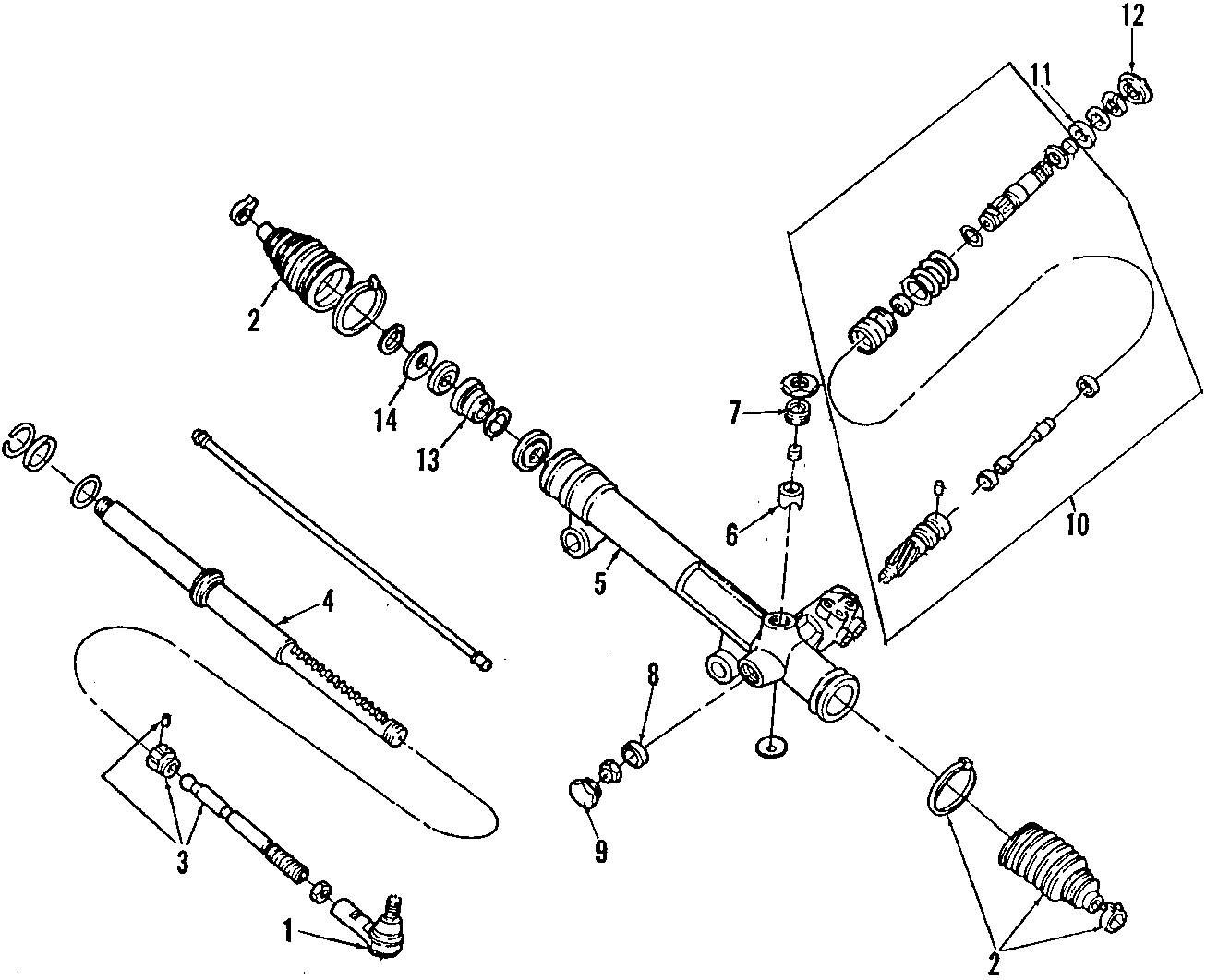 Diagram P/S PUMP & HOSES. STEERING GEAR & LINKAGE. for your 1999 Ford F-150 4.2L Triton V6 A/T RWD Base Extended Cab Pickup Fleetside 