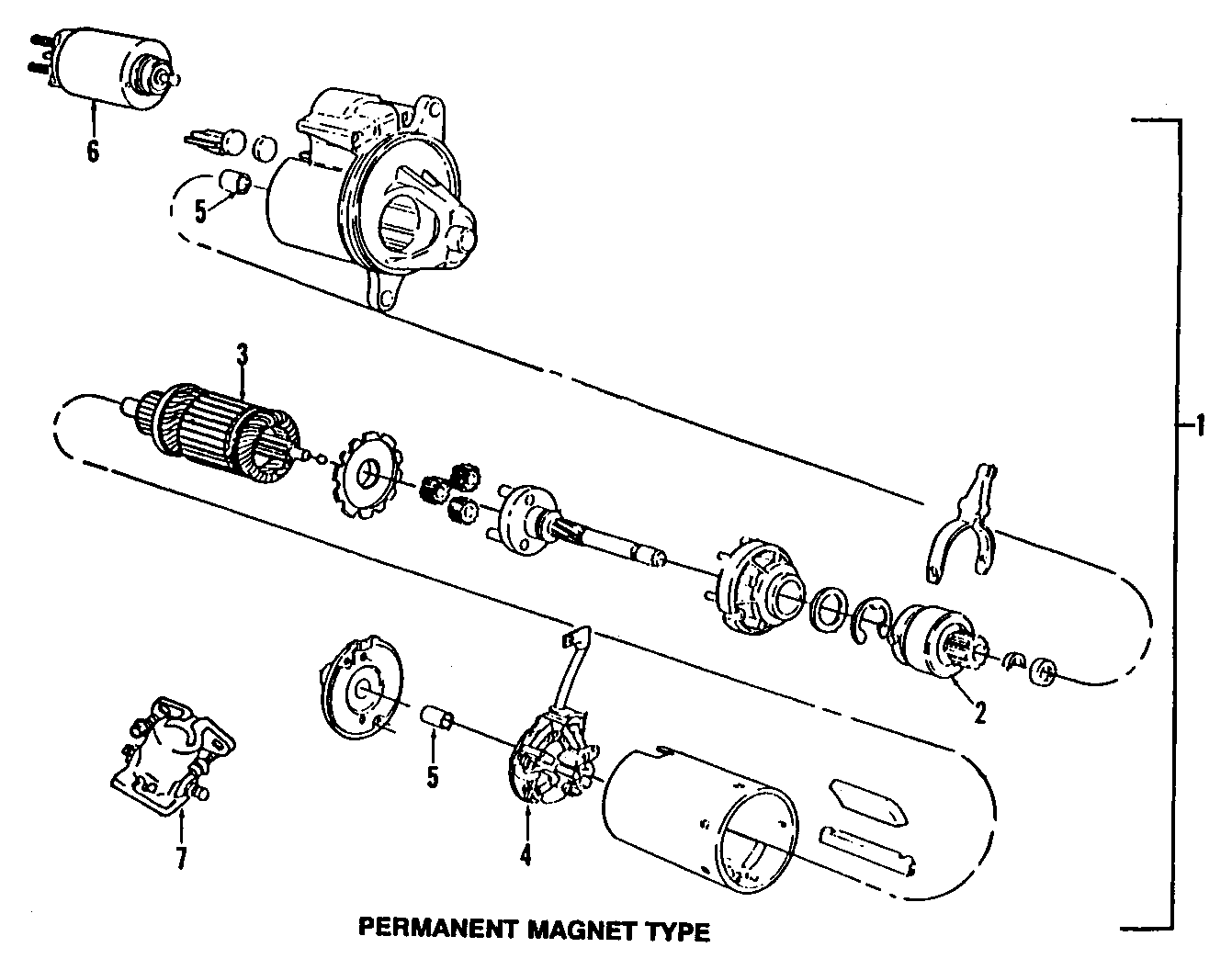 Diagram STARTER. for your Ford