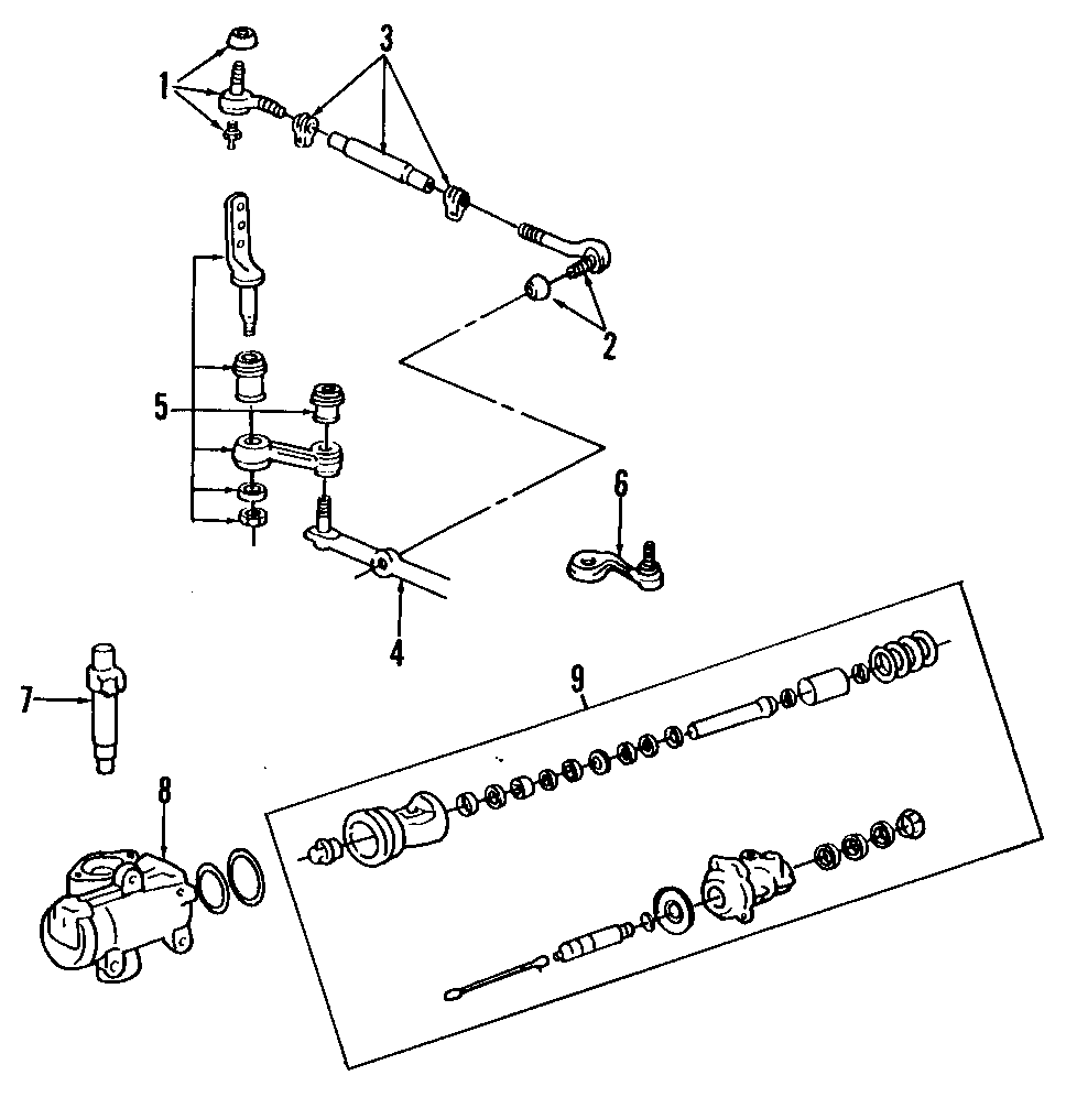 Diagram P/S PUMP & HOSES. STEERING GEAR & LINKAGE. for your 2003 Ford Ranger   