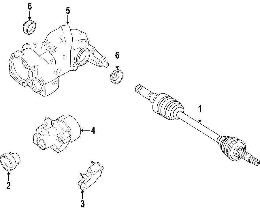 Diagram REAR AXLE. DIFFERENTIAL. DRIVE AXLES. PROPELLER SHAFT. for your Mercury Montego  