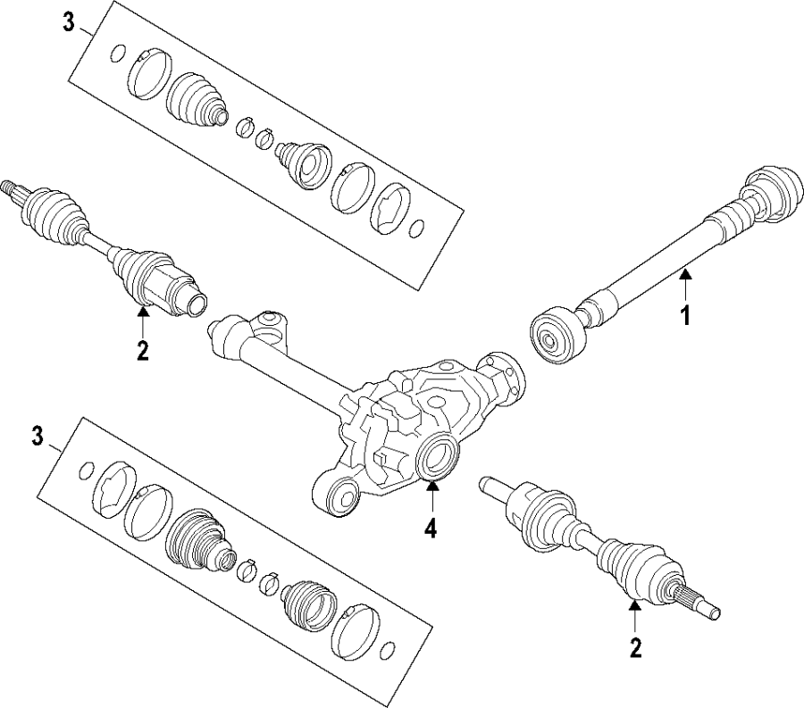 Ford Ranger Cv axle assembly (front) KB3Z3A427D Lakeland Ford