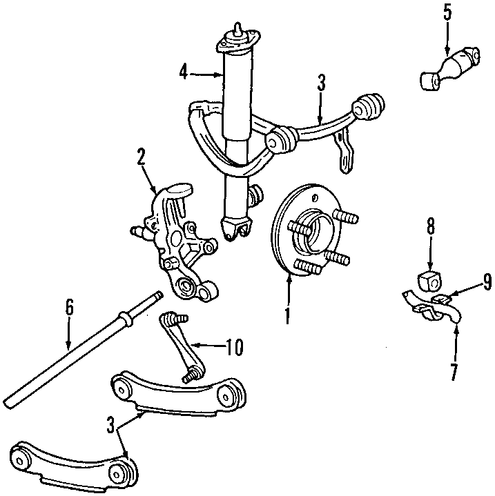 Diagram REAR SUSPENSION. for your 1993 Ford E-350 Econoline Club Wagon  XLT HD Extended Passenger Van 