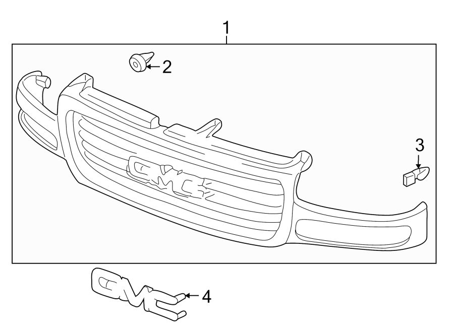 3Grille & components.https://images.simplepart.com/images/parts/motor/fullsize/GA00032.png