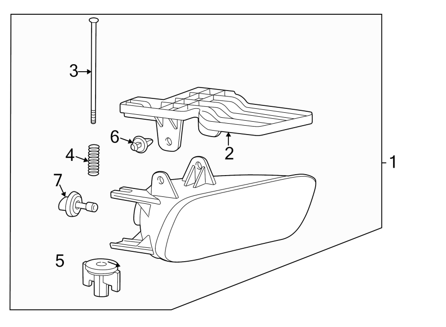 Diagram FRONT LAMPS. FOG LAMPS. for your 2005 Chevrolet Suburban 2500   