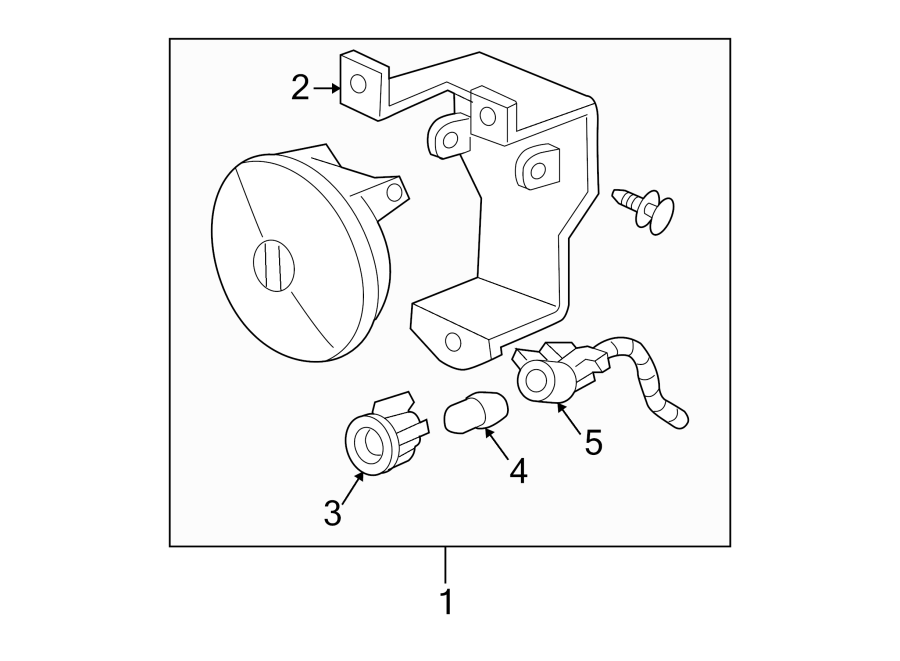 Diagram FRONT LAMPS. FOG LAMPS. for your 2005 Chevrolet Silverado 1500 HD Base Crew Cab Pickup  