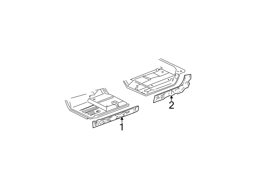 Diagram PILLARS. ROCKER & FLOOR. for your 1997 Buick Century   