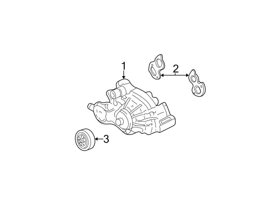 Diagram WATER PUMP. for your 1999 Chevrolet Blazer   