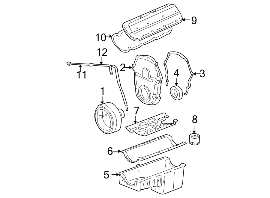 Diagram ENGINE PARTS. for your 2005 Chevrolet Corvette   