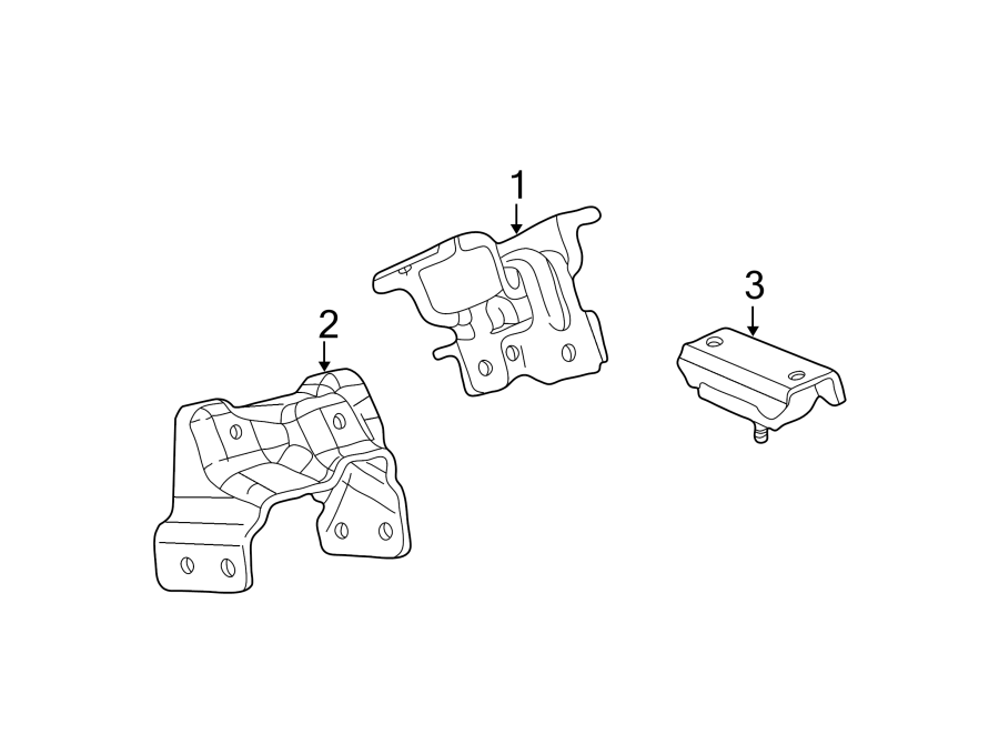 Diagram ENGINE & TRANS MOUNTING. for your GMC