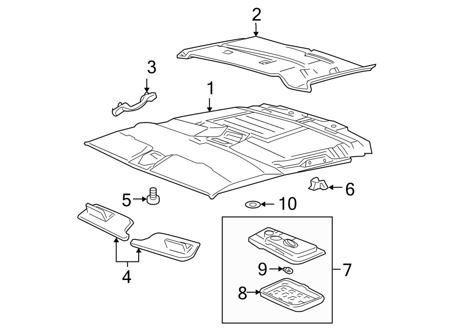 Diagram INTERIOR TRIM. for your 2005 Chevrolet Blazer   