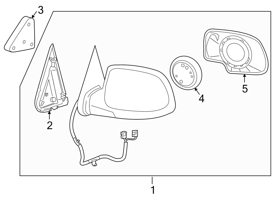 Diagram FRONT DOOR. OUTSIDE MIRRORS. for your 2006 GMC Sierra 3500  SLE Cab & Chassis Fleetside 