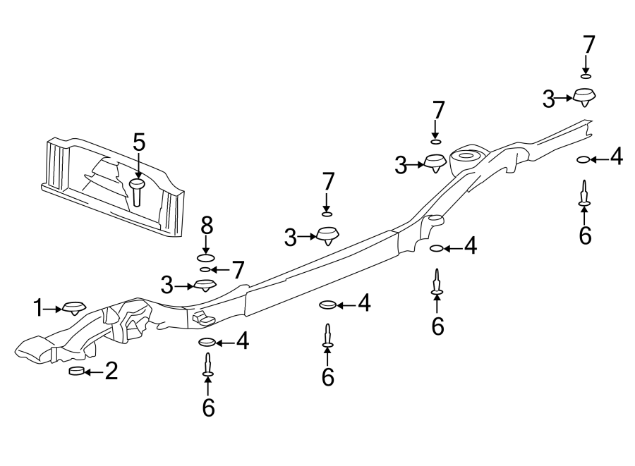 Diagram FRAME COMPONENTS. for your Chevrolet