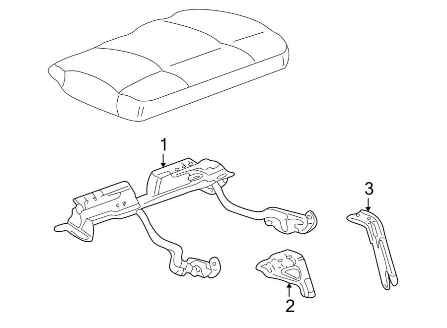 Diagram SEATS & TRACKS. TRACKS & COMPONENTS. for your Cadillac ATS  