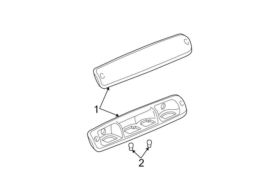 Diagram REAR LAMPS. HIGH MOUNT LAMPS. for your 2004 Chevrolet Suburban 2500   