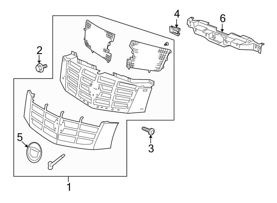 6GRILLE & COMPONENTS.https://images.simplepart.com/images/parts/motor/fullsize/GA07040.png