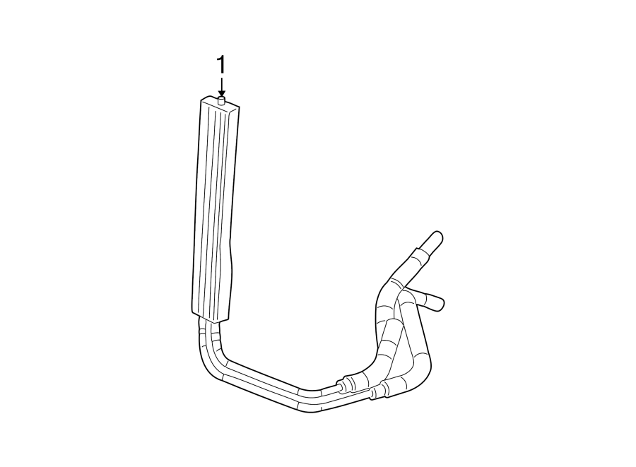 Diagram POWER STEERING OIL COOLER. for your Chevrolet Suburban 1500  