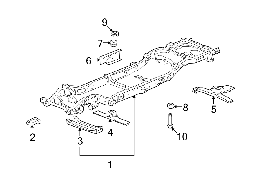 Diagram FRAME & COMPONENTS. for your Oldsmobile