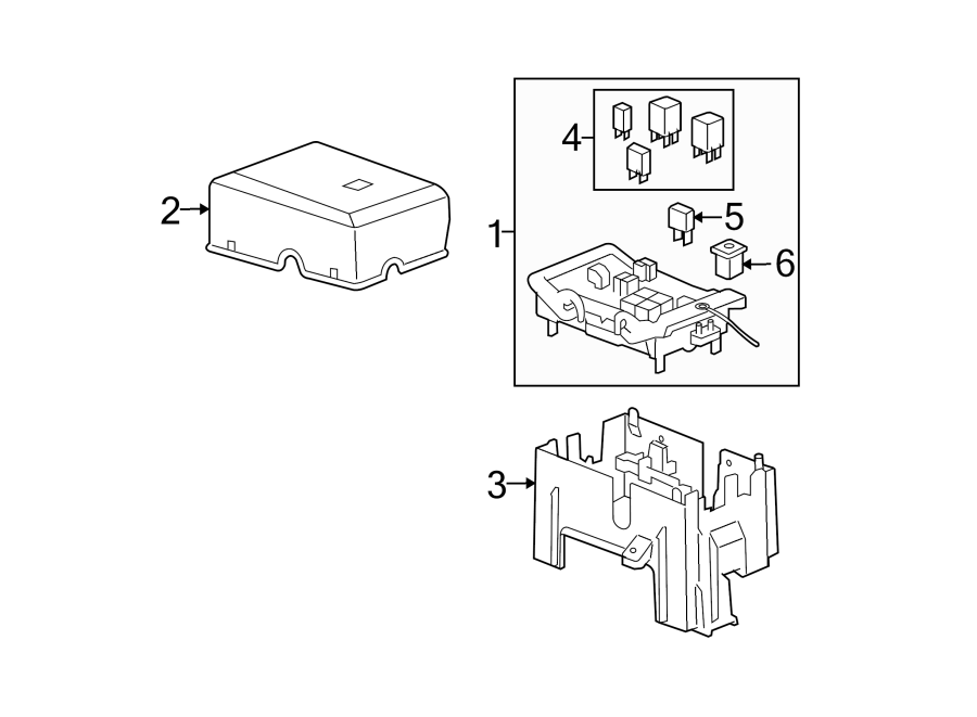 Diagram FUSE & RELAY. for your 2002 GMC Sierra 2500 HD 8.1L Vortec V8 A/T RWD SL Standard Cab Pickup Fleetside 