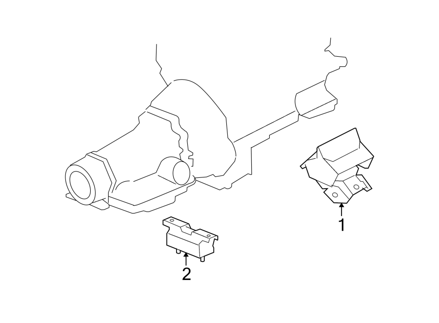 Diagram ENGINE & TRANS MOUNTING. for your 2005 Chevrolet Silverado 1500 Z71 Off-Road Standard Cab Pickup Stepside  