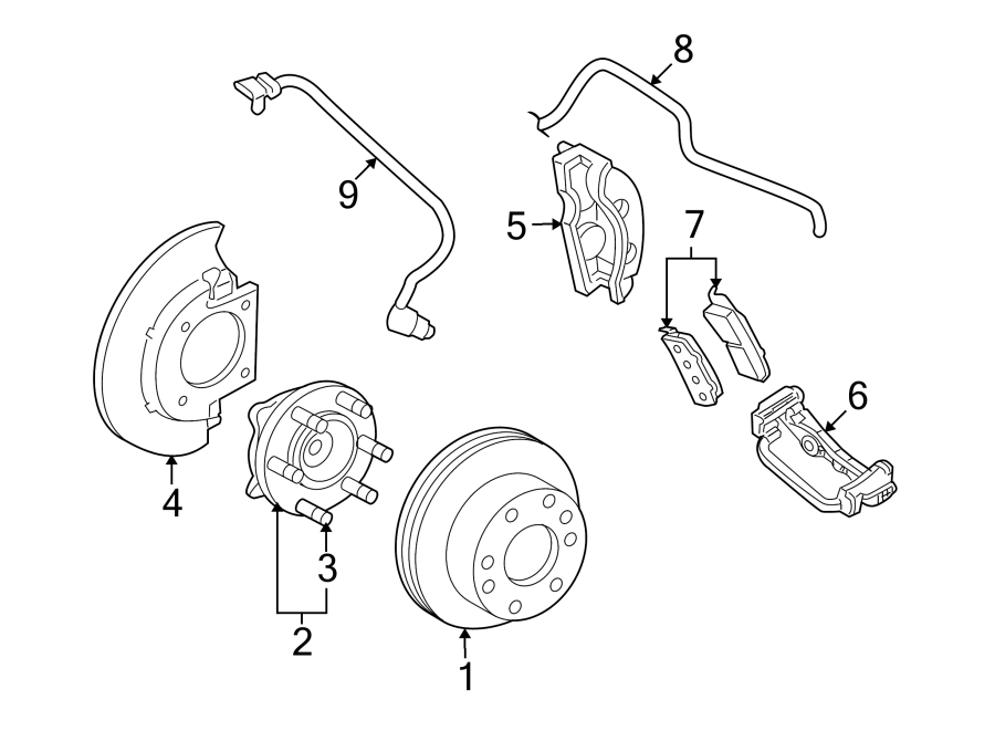 Diagram FRONT SUSPENSION. BRAKE COMPONENTS. for your 1990 Chevrolet Camaro   